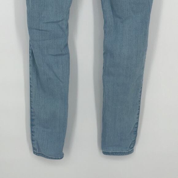 Hollister Women's Mid Rise Super Skinny Jeans 28x32 Blue Light Wash Distressed - Picture 7 of 13